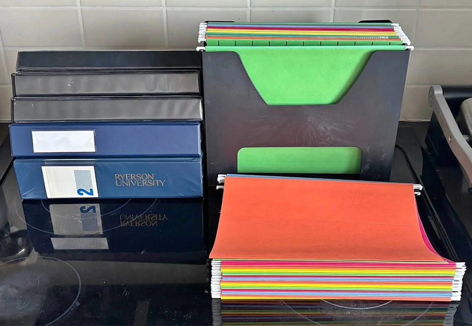 Office Organization Bundle – Hanging File Organizer, Folders & B