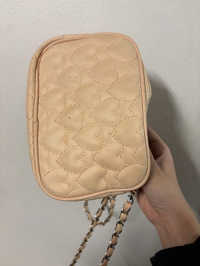 Heart Quilted Crossbody Bag with Chain Strap - photo 2
