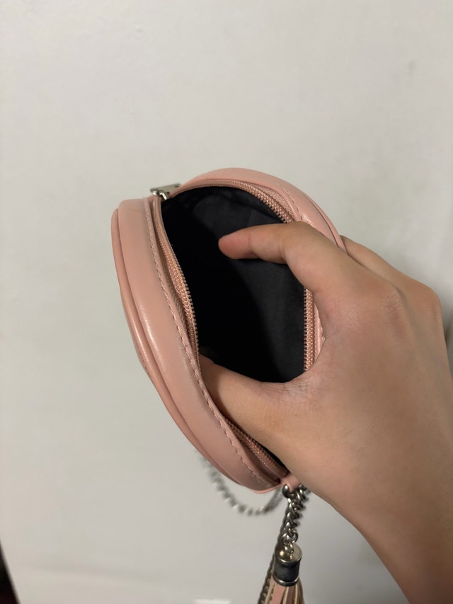 Pink Quilted Round Crossbody Bag - photo 3