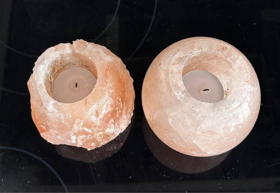 Himalayan Salt Candle Holders - photo 2