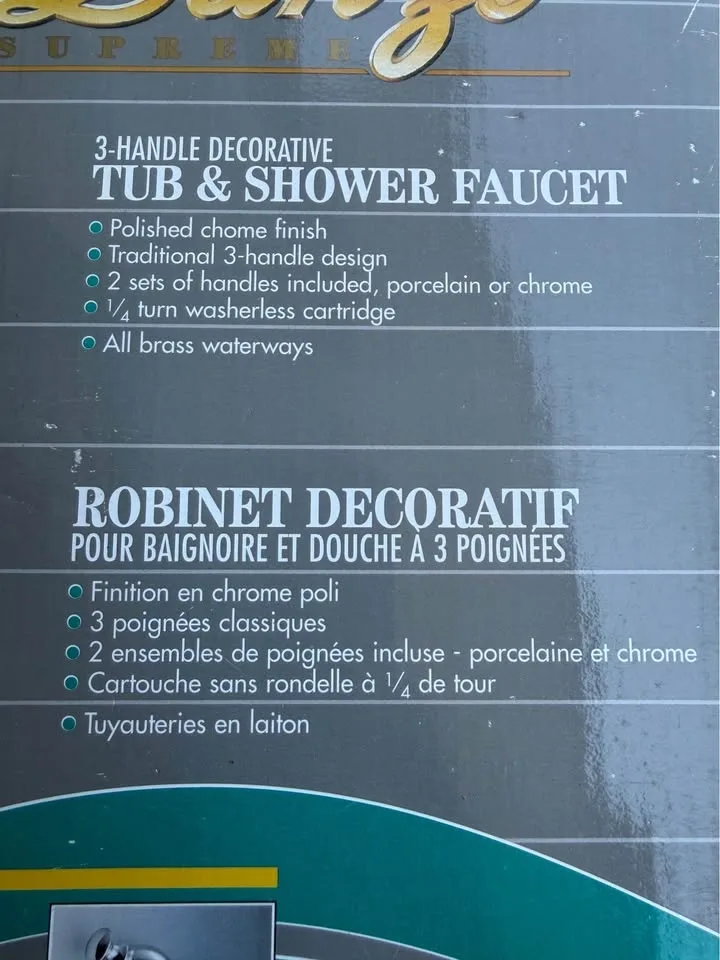Danze 3-Handle Tub & Shower Faucet - photo 2