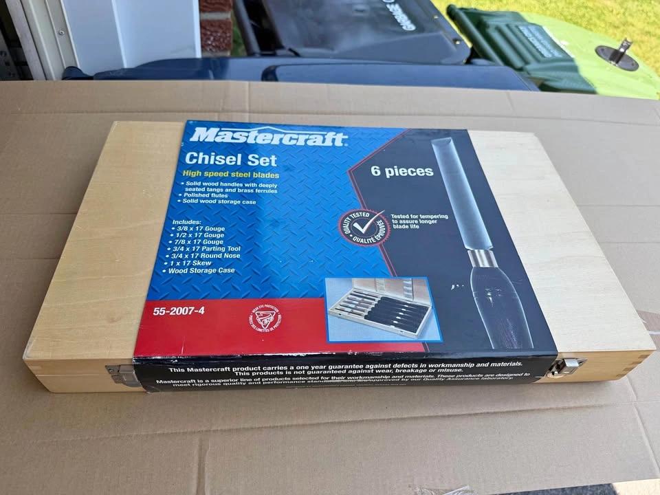 Mastercraft 6-Piece Wood Lathe Chisel Set — Brand New, Sealed