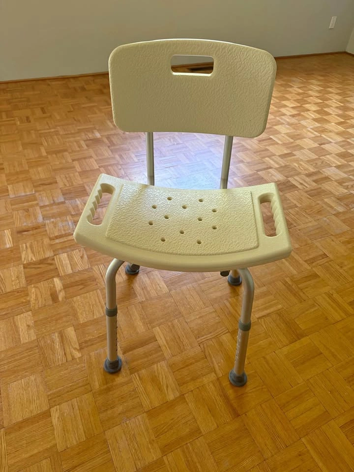 Adjustable Shower Chair with Backrest