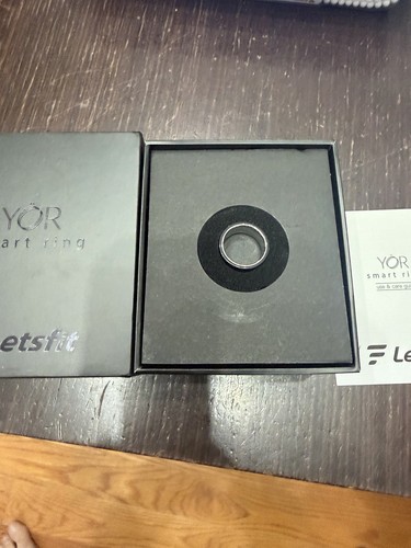 YÖR Smart Ring Black Size 7 Activity Tracker