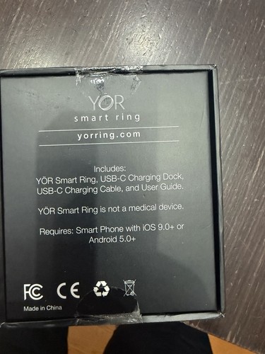 YÖR Smart Ring Black Size 7 Activity Tracker - photo 4