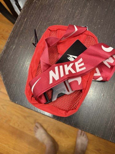 Nike Red Small Crossbody Sling Bag Zip Closure Adjustable Strap - photo 3