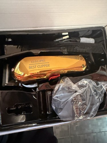 Daling DL-1161 Cordless Hair Clipper Adjustable Blade Gold Unise - photo 2