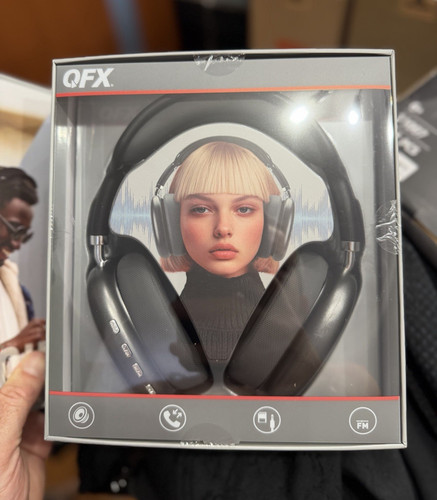 QFX HP-E160 Bluetooth v5.3 On-Ear Headband Headphones