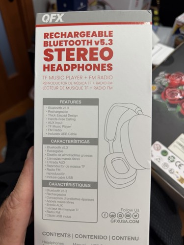 QFX HP-E160 Bluetooth v5.3 On-Ear Headband Headphones - photo 4
