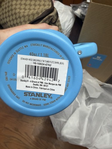 Stanley Quencher H2.0 FlowState 40oz Blue Tumbler w/ Handle Lid - photo 4