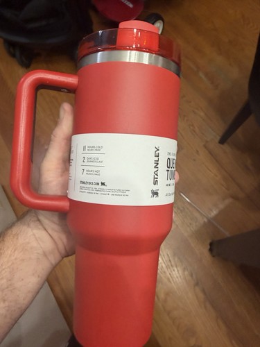 Stanley Quencher H2.0 FlowState 40oz Red Tumbler w/ Handle Lid S - photo 3