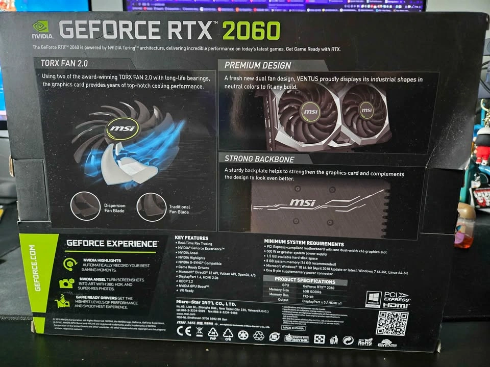 MSI Nvidia GeForce Rtx 2060 Ventus XS OC 6gb - photo 3