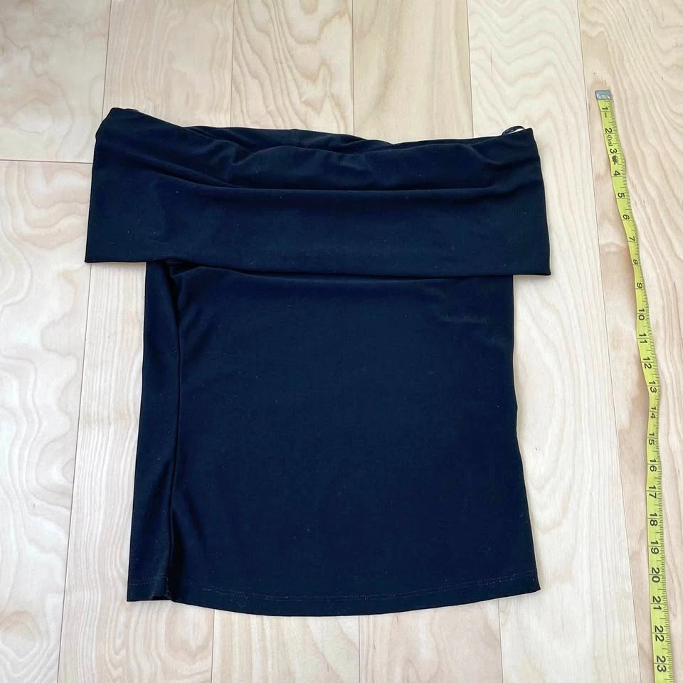 Off the Shoulder Black Top