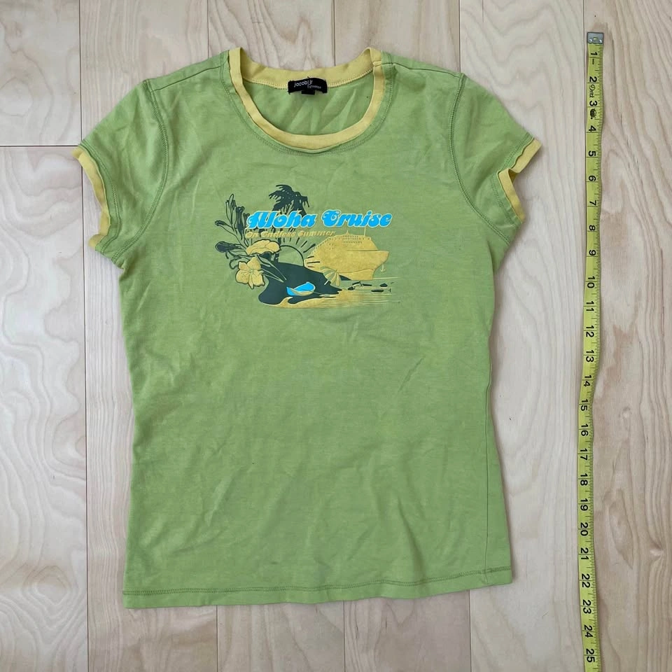 Green Hawaiian Themed Shirt