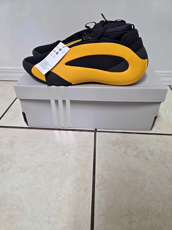 Adidas Harden Volume 8 Black Yellow Sneakers