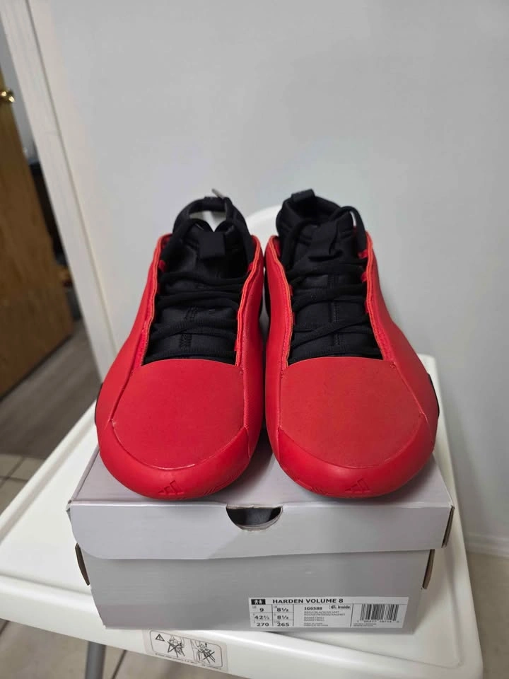 Adidas Harden Volume 8 Red Black Sneakers - photo 2