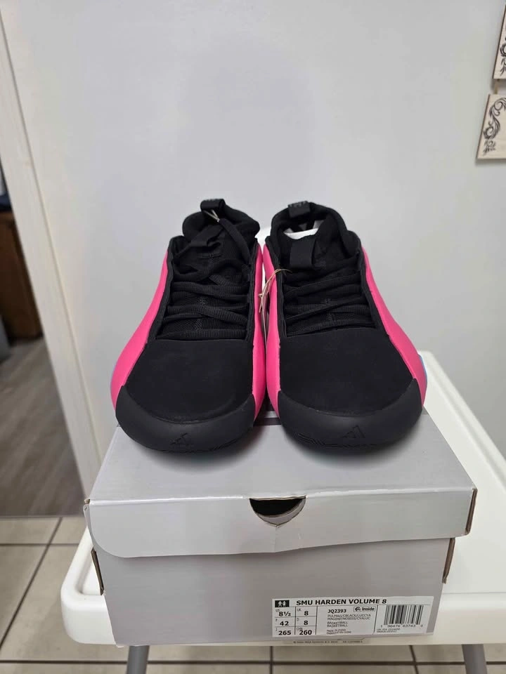New Adidas Harden Volume 8 Pink Black Sneakers - photo 2