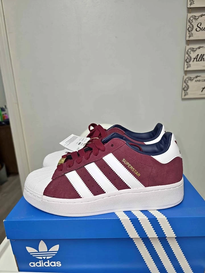 Adidas Superstar XLG Maroon White