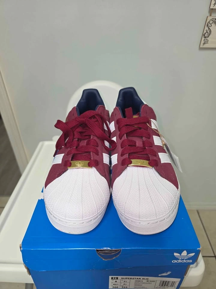 Adidas Superstar XLG Maroon White - photo 2