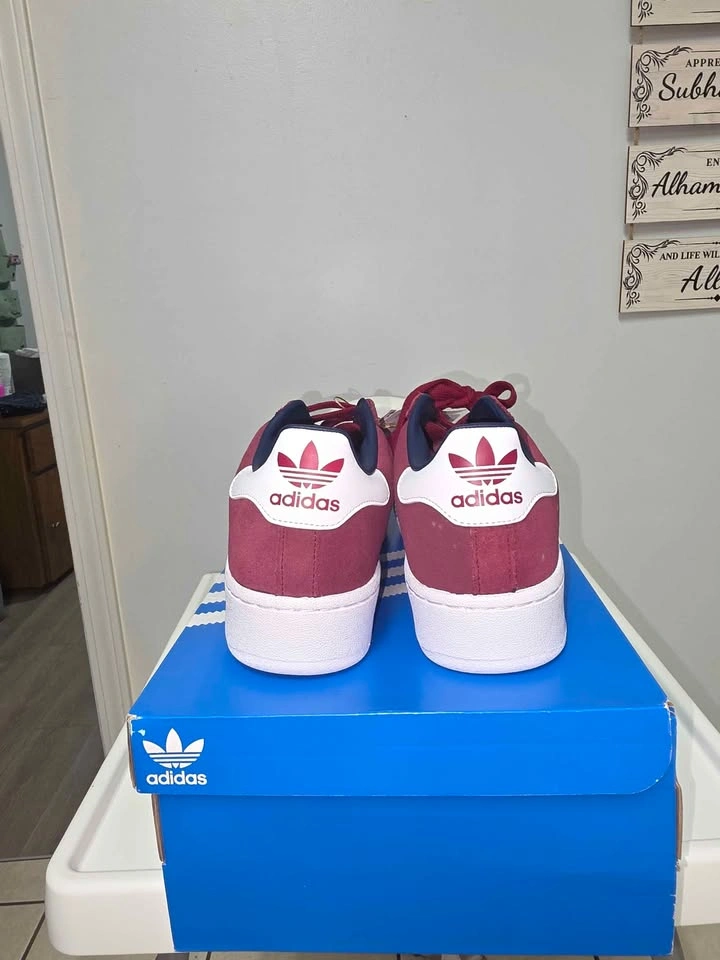 Adidas Superstar XLG Maroon White - photo 3