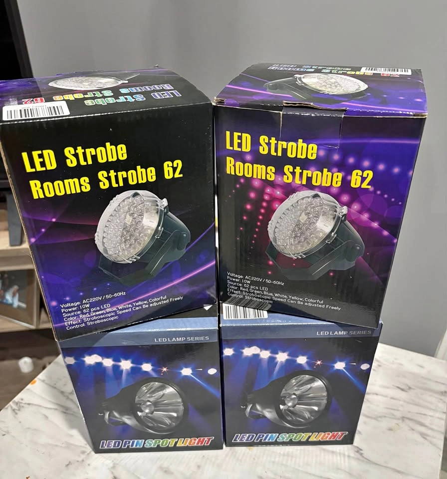 4 LED Strobe and Pin Spot Lights