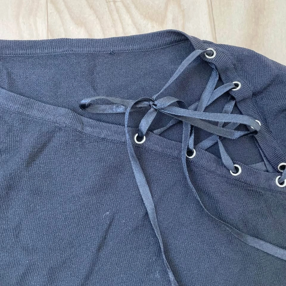 Lace up Flare Sleeve Top - photo 2