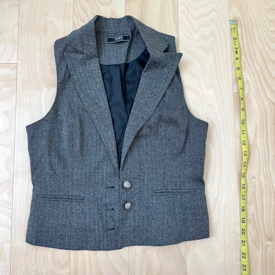 Suzy Sheer Grey Vest