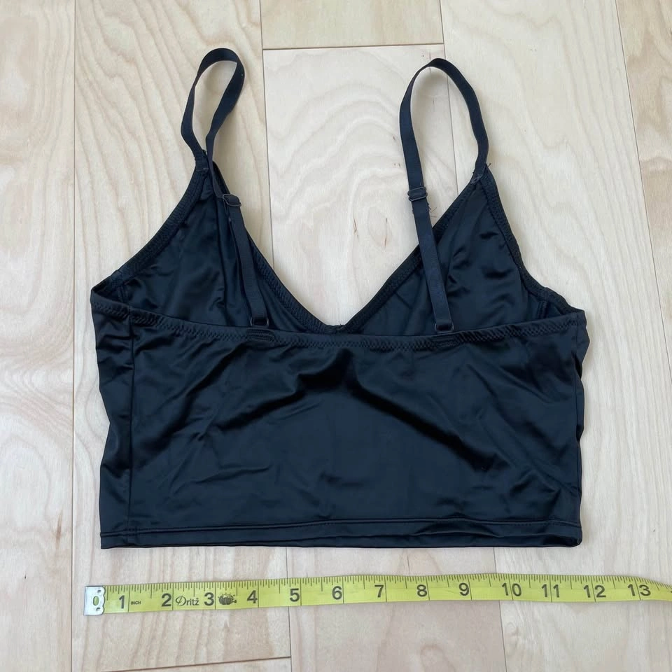 Black Satin Bralette - photo 2