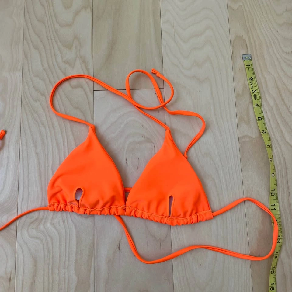 Neon Orange Bikini Top - photo 2