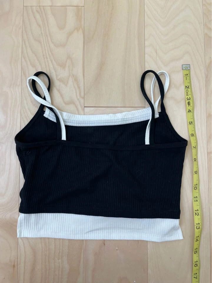 Black TankTop with White Trim - photo 2