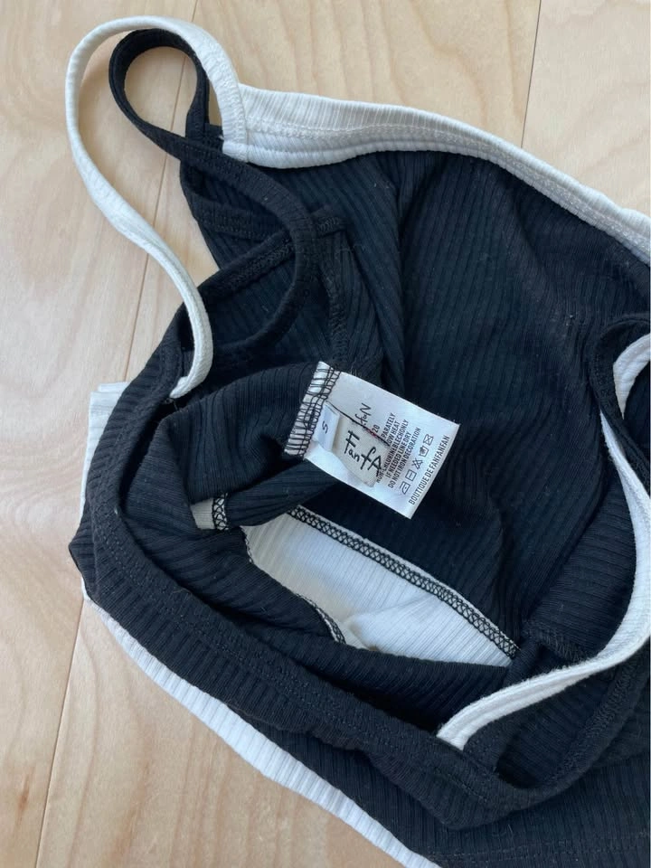 Black TankTop with White Trim - photo 3