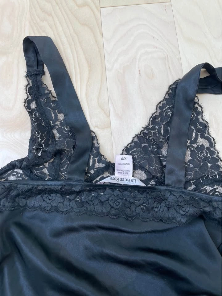La Senza Black Satin Slip Dress - photo 2