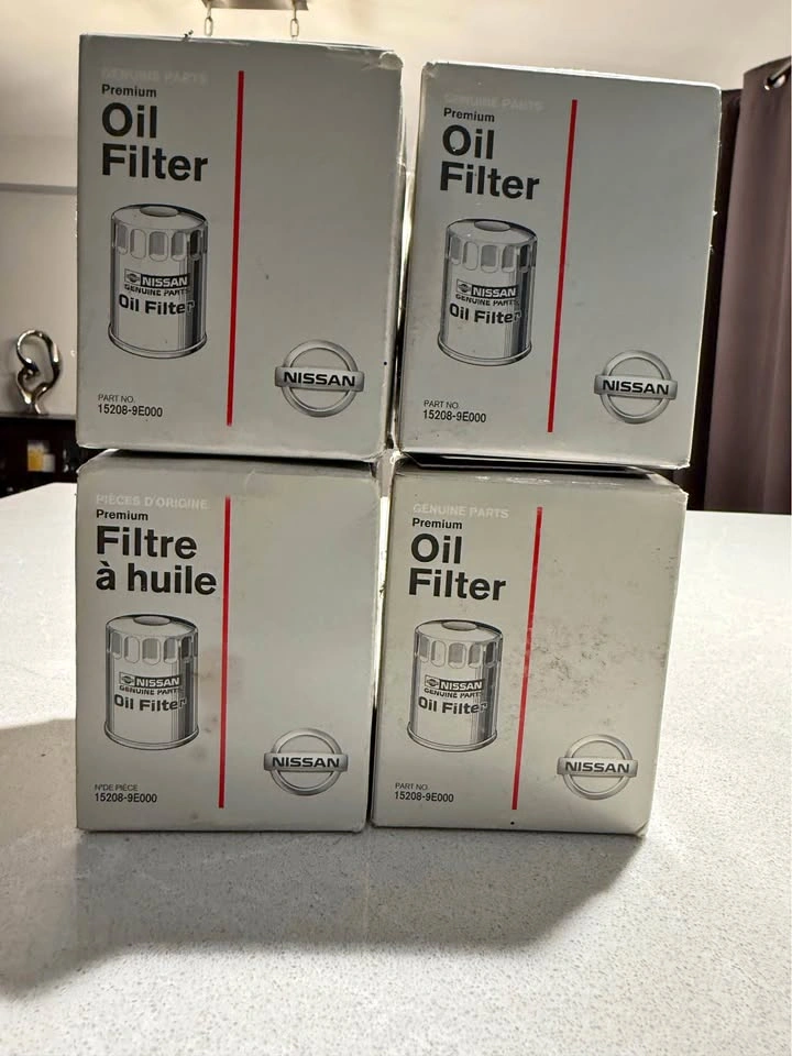 4x Genuine Nissan OEM Oil Filter 15208-9E000