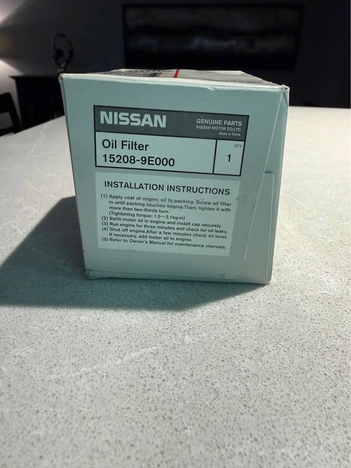 4x Genuine Nissan OEM Oil Filter 15208-9E000 - photo 3