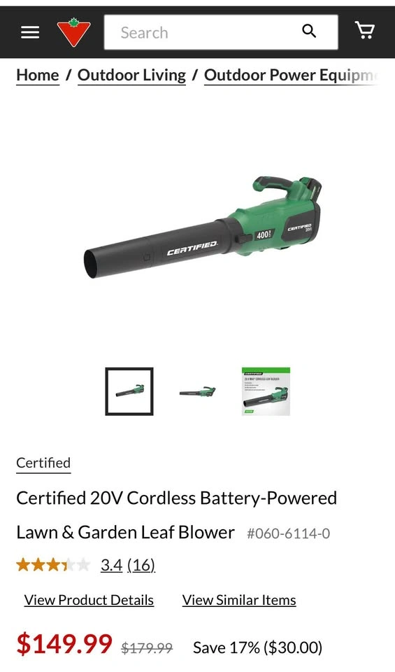 Certified 20V Cordless Battery-Powered Lawn & Garden Leaf Blower - photo 5