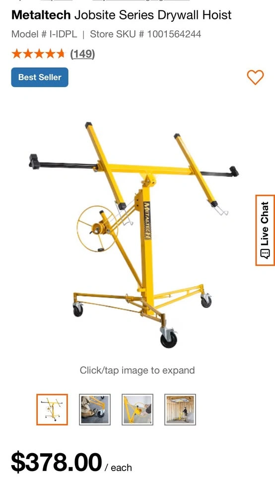 Metaltech Jobsite Series Drywall Hoist - photo 5