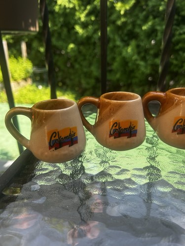Colombia 6 pc Espresso Tiny Cup Set with Colombian Flag - photo 3