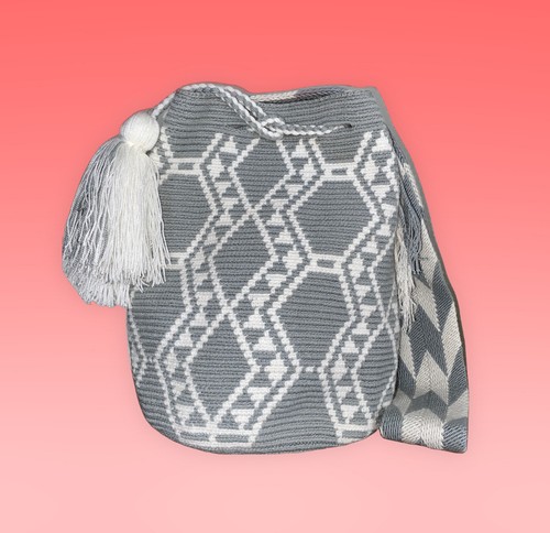 Authentic 100% Wayuu Mochila Colombian Bag Large Size
