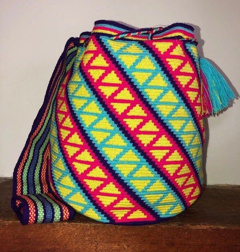 Authentic Wayuu Mochila Colombian Bag Large Single Thread - photo 2