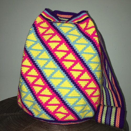 Authentic Wayuu Mochila Colombian Bag Large Single Thread - photo 4