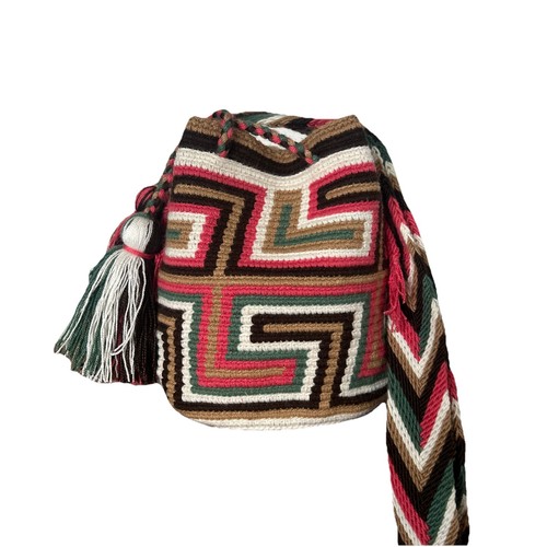 Authentic 100% Wayuu Mochila Bag Mini Size Boho Shoulder Bag