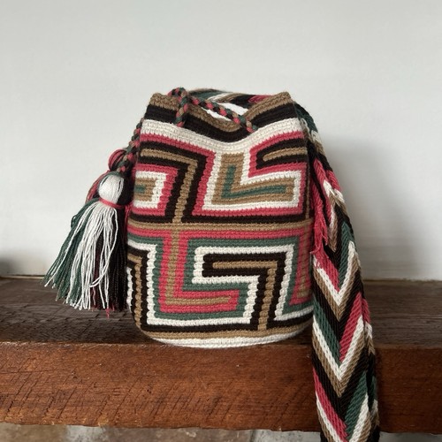Authentic 100% Wayuu Mochila Bag Mini Size Boho Shoulder Bag - photo 2