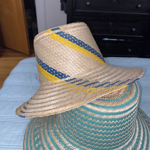 Colombian Wayuu Handwoven Straw Panama Sun Hat - photo 3