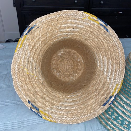 Colombian Wayuu Handwoven Straw Panama Sun Hat - photo 4