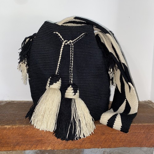 Authentic Wayuu Mochila Colombian Bag - Black Butterflies - photo 5