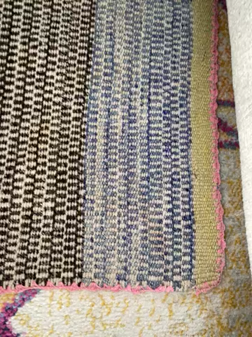Boho Handwoven Peruvian Frazada Rug Blanket Multicolor - photo 2