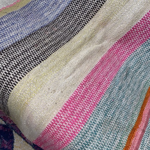 Boho Handwoven Peruvian Frazada Rug Blanket Multicolor - photo 5