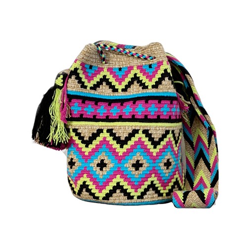 Authentic Wayuu Mochila Colombian Bag Large Size 6 Colors