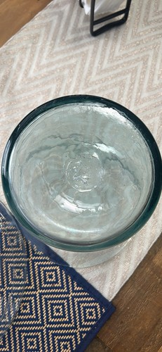 Vintage Glass Hurricane Candle Holder, Large, Hand Blown - photo 4