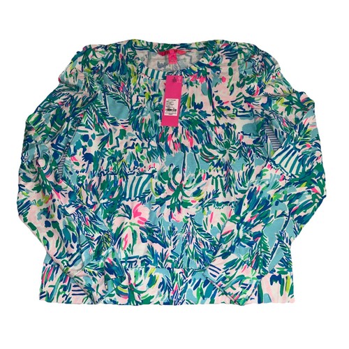 NWT Lilly Pulitzer Jansen Sweatshirt Blue Ibiza Cabana XS - photo 2